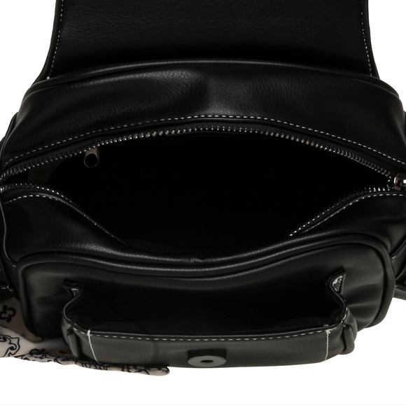 Steve Madden Crossbody Handbag with Scarf Accent - Picture 4 of 6